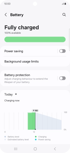 Press Power saving. Press Power saving.