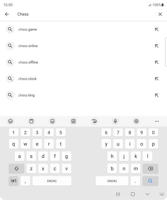 Key in the name or subject of the required app and press the search icon. Key in the name or subject of the required app and press the search icon.