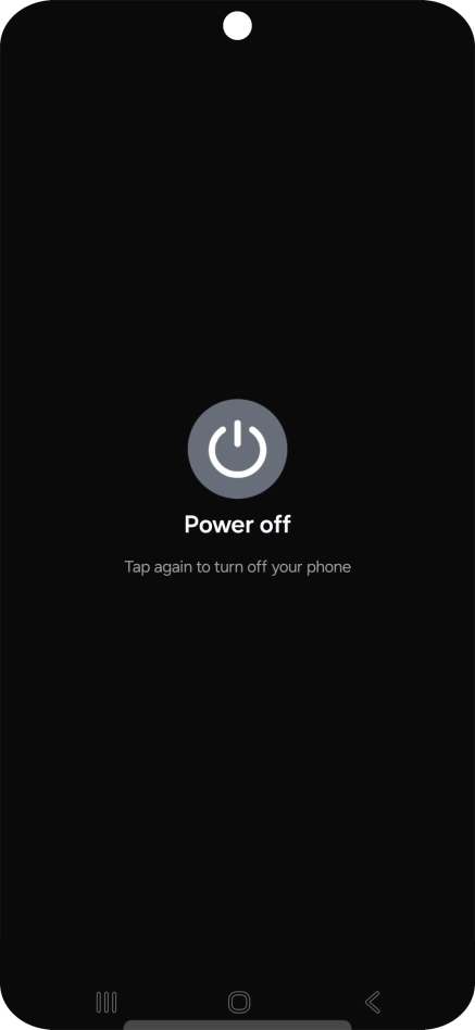 Press Power off. Press Power off.