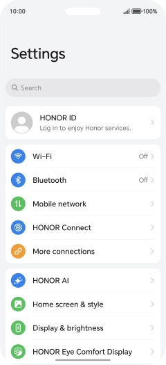Press Mobile network. Press Mobile network.