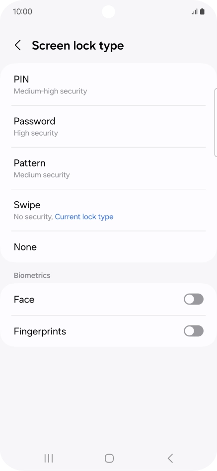 Press Fingerprints. Press Fingerprints.