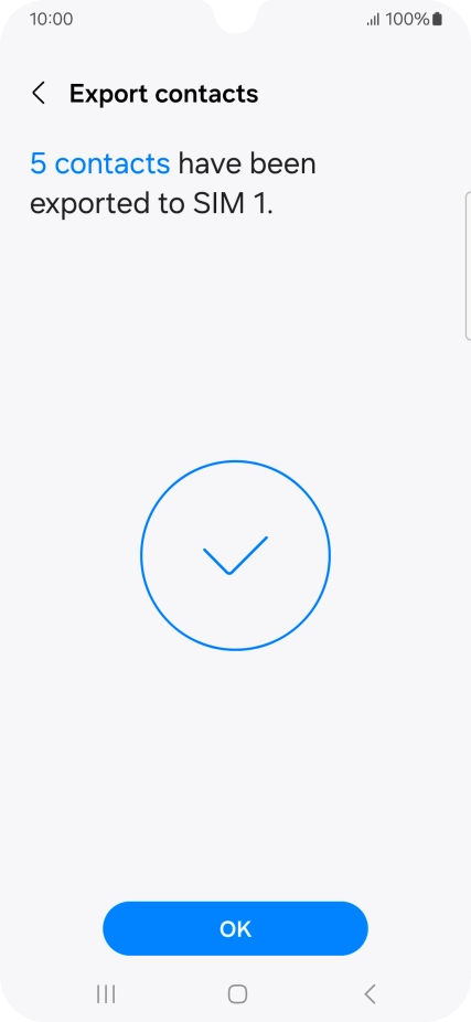 Press OK. Press OK.
