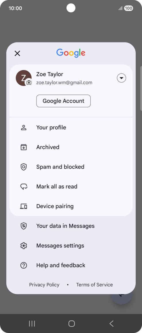 Press Messages settings. Press Messages settings.