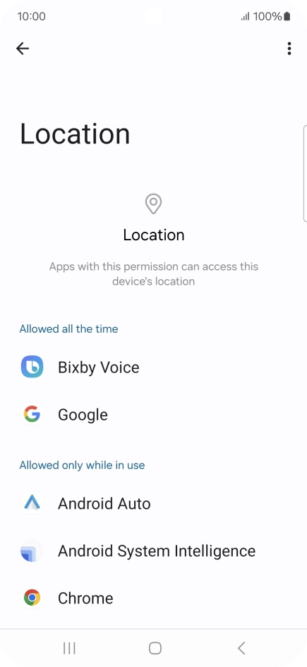 Press the required app. Press the required app.
