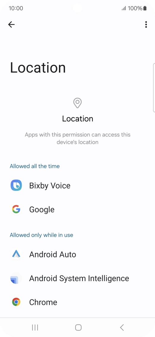 Press the required app. Press the required app.
