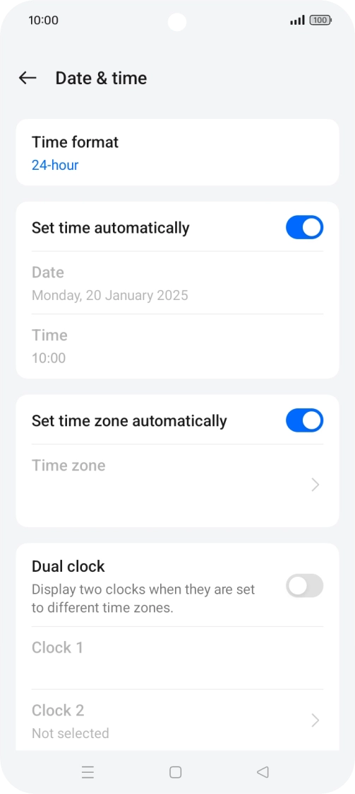 Press the Home key to return to the home screen. Press the Home key to return to the home screen.