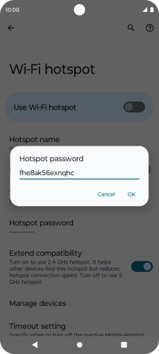 Key in the required password and press OK. Key in the required password and press OK.