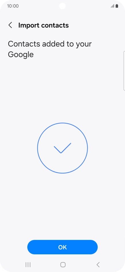 Press OK. Press OK.