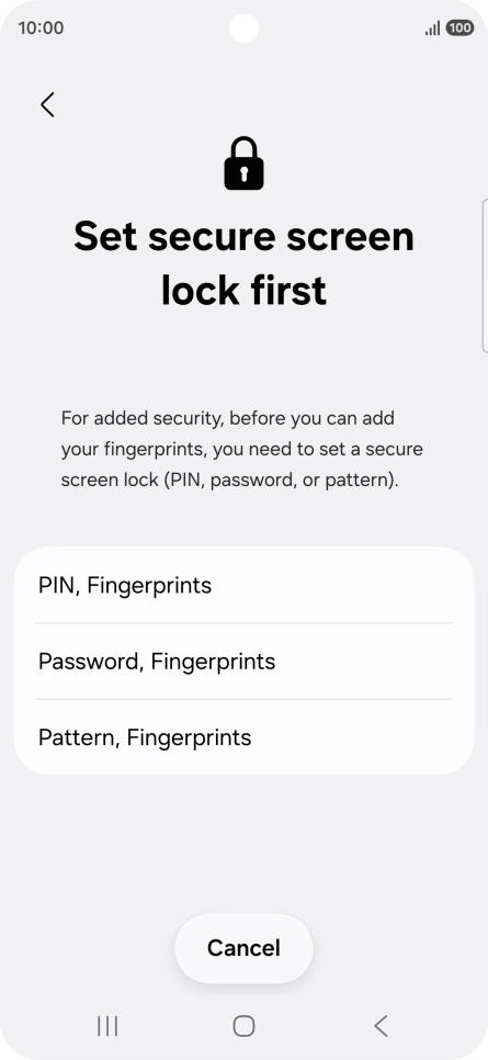 Press the required phone lock code and follow the instructions on the screen to create an additional phone lock code. Press the required phone lock code and follow the instructions on the screen to create an additional phone lock code.