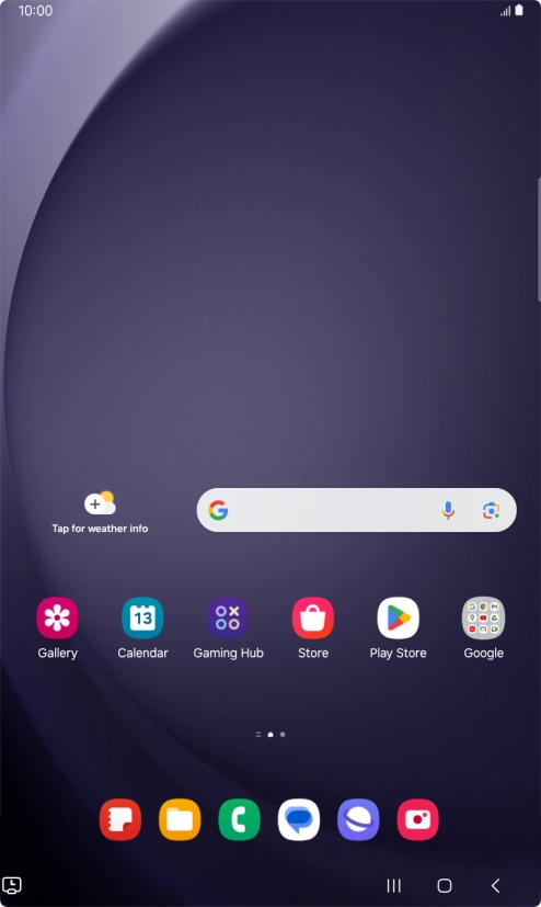 Slide two fingers downwards starting from the top of the screen. Slide two fingers downwards starting from the top of the screen.