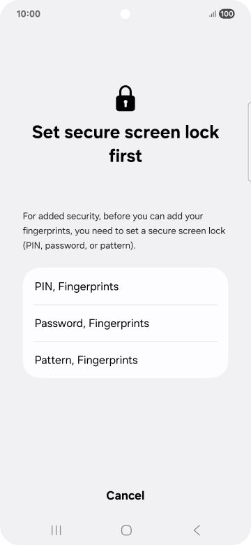 Press the required phone lock code and follow the instructions on the screen to create an additional phone lock code. Press the required phone lock code and follow the instructions on the screen to create an additional phone lock code.