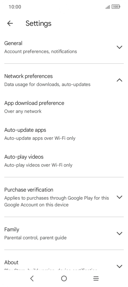 Press Auto-update apps. Press Auto-update apps.
