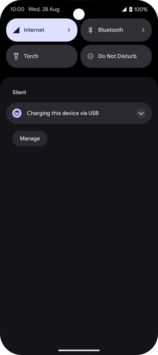 Press the drop down list. Press the drop down list.