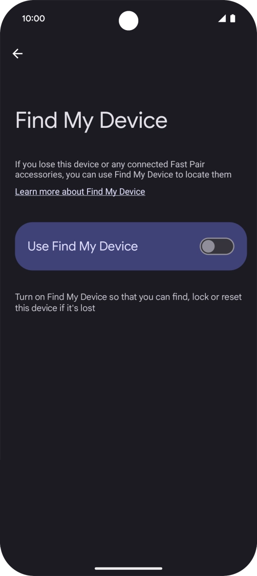 Press the indicator next to Press the indicator next to