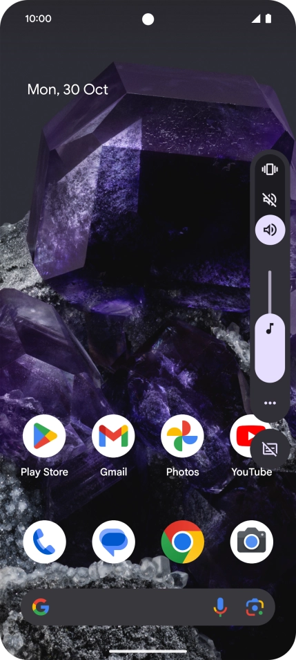 Press the silent mode icon to turn on the function. Press the silent mode icon to turn on the function.
