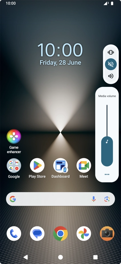 Press the required setting to turn off silent mode. Press the required setting to turn off silent mode.