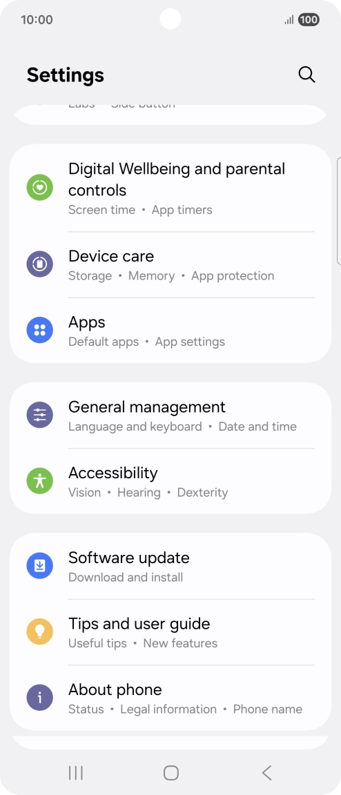 Press Software update. Press Software update.