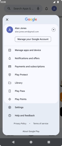 Press Settings. Press Settings.