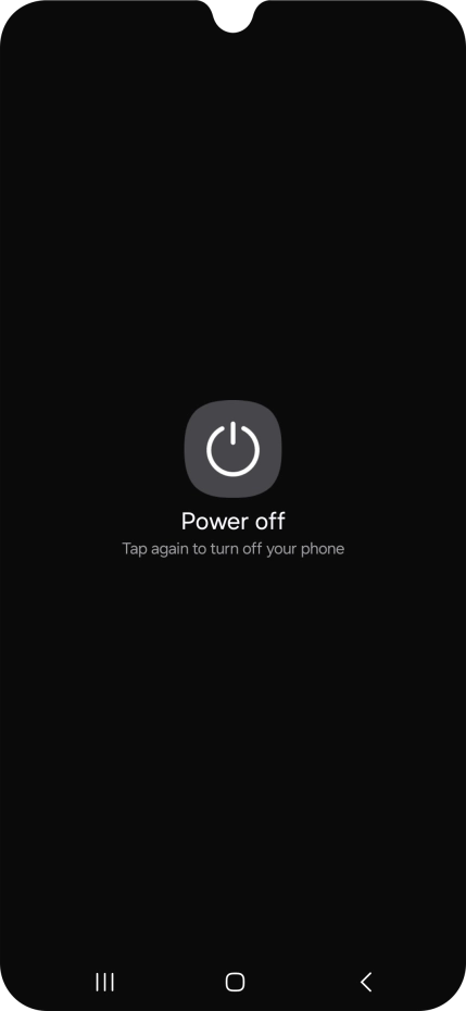 Press Power off. Press Power off.
