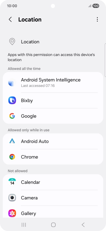 Press the required app. Press the required app.