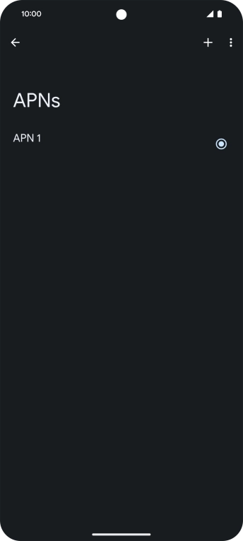 Press the add icon. Press the add icon.