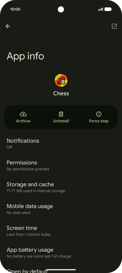 Press Storage and cache. Press Storage and cache.
