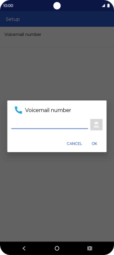 Key in +447953222222 and press OK. Key in +447953222222 and press OK.