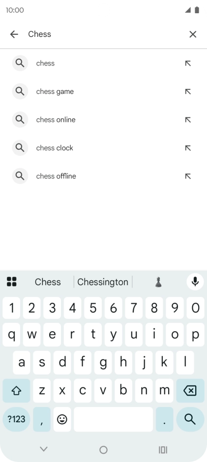 Key in the name or subject of the required app and press the search icon. Key in the name or subject of the required app and press the search icon.