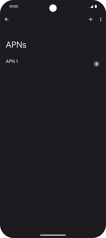 Press the add icon. Press the add icon.
