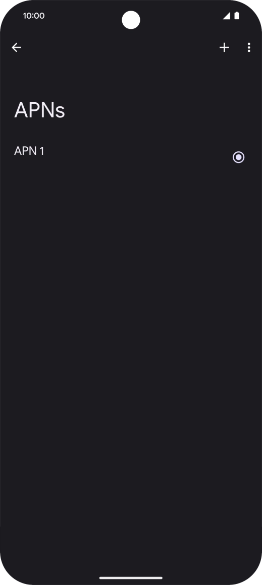 Press the add icon. Press the add icon.