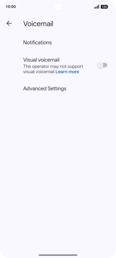 Press Advanced Settings. Press Advanced Settings.