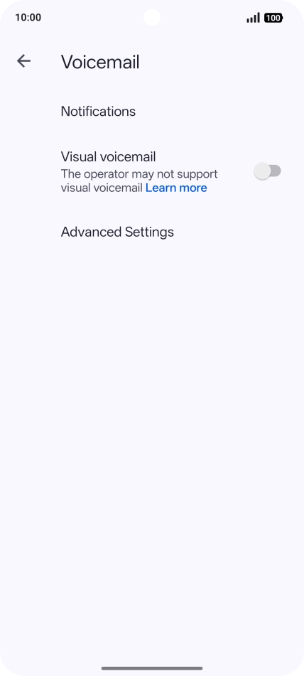 Press Advanced Settings. Press Advanced Settings.