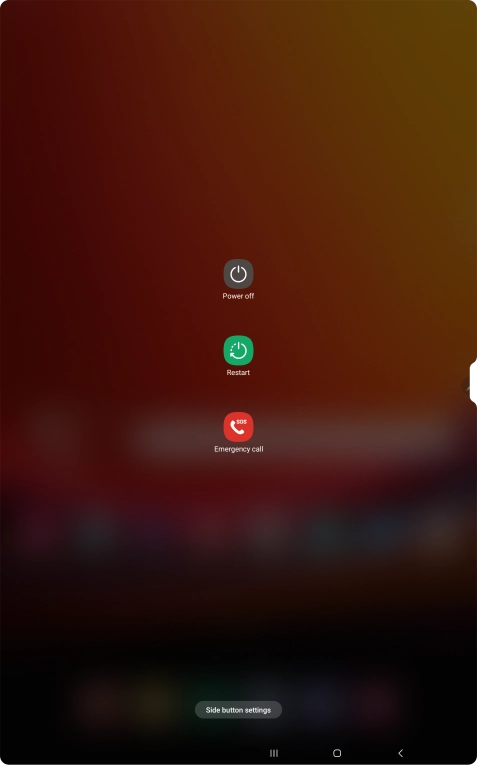 Press Power off. Press Power off.