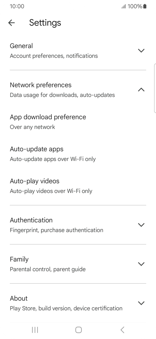 Press Auto-update apps. Press Auto-update apps.