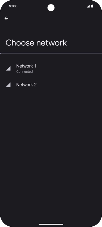 Press arrow left. Press arrow left.