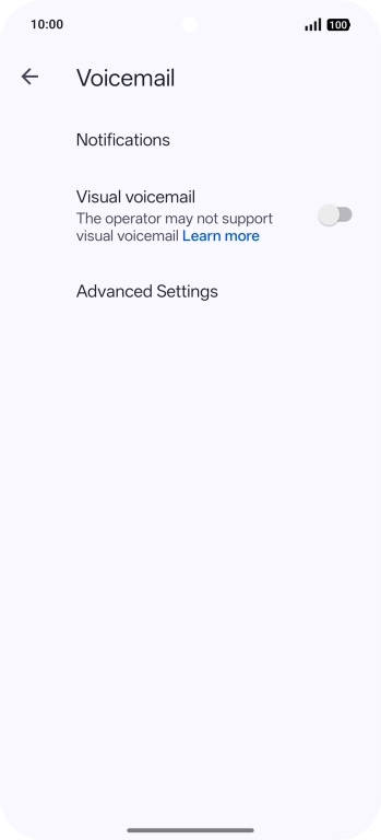 Press Advanced Settings. Press Advanced Settings.