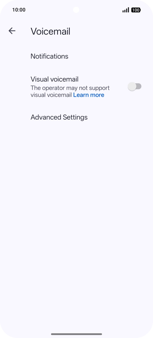 Press Advanced Settings. Press Advanced Settings.