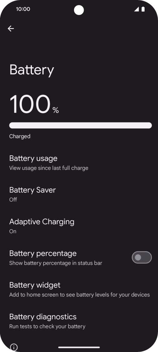 Press Battery Saver. Press Battery Saver.