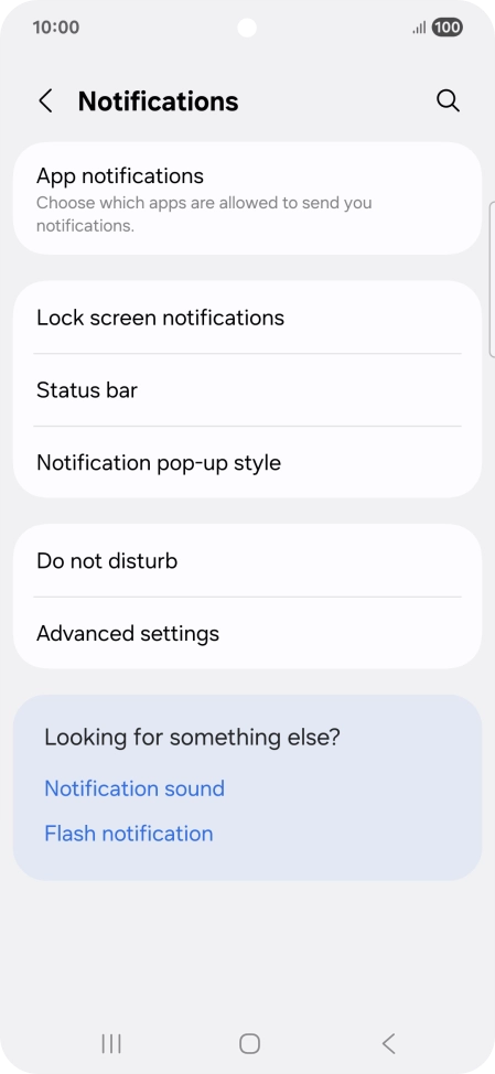 Press App notifications. Press App notifications.