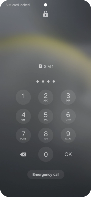If you're asked to key in your PIN, do so and press OK. The default PIN is 1111. If you're asked to key in your PIN, do so and press OK. The default PIN is 1111.