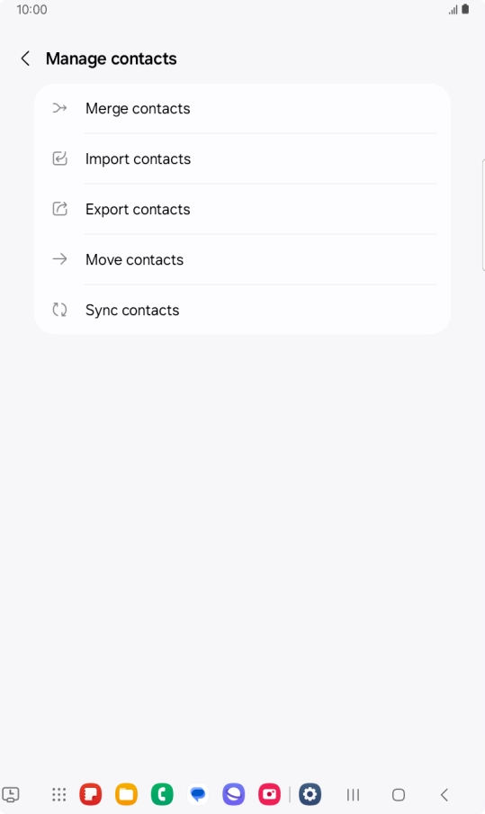 Press Import contacts. Press Import contacts.