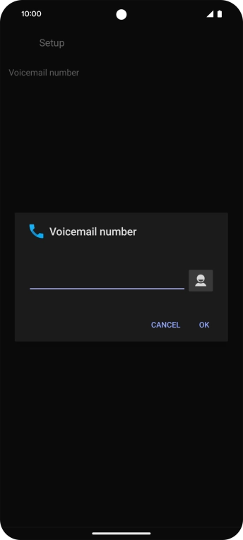 Key in +447953222222 and press OK. Key in +447953222222 and press OK.