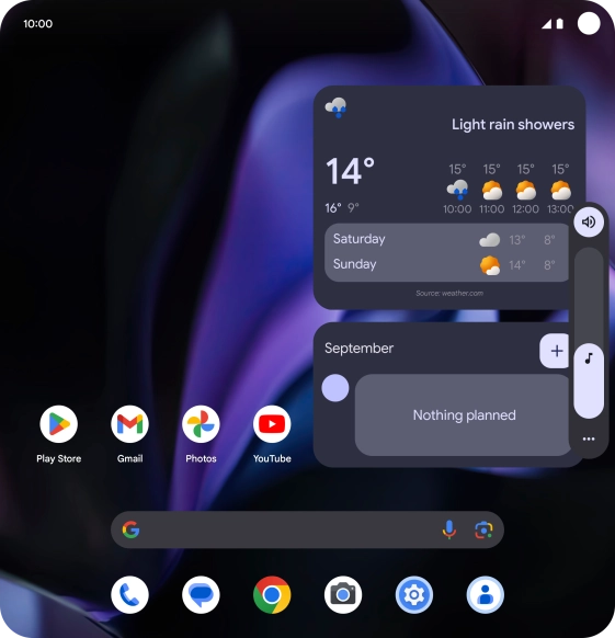 Press the sound mode icon. Press the sound mode icon.