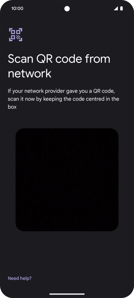 Place the QR code you've received inside the phone camera frame to scan the code. Place the QR code you've received inside the phone camera frame to scan the code.