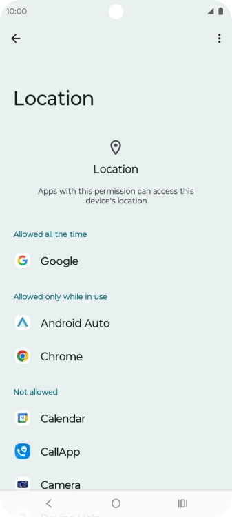 Press the required app. Press the required app.
