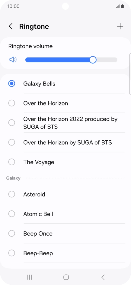 Press the required ring tones to hear them. Press the required ring tones to hear them.