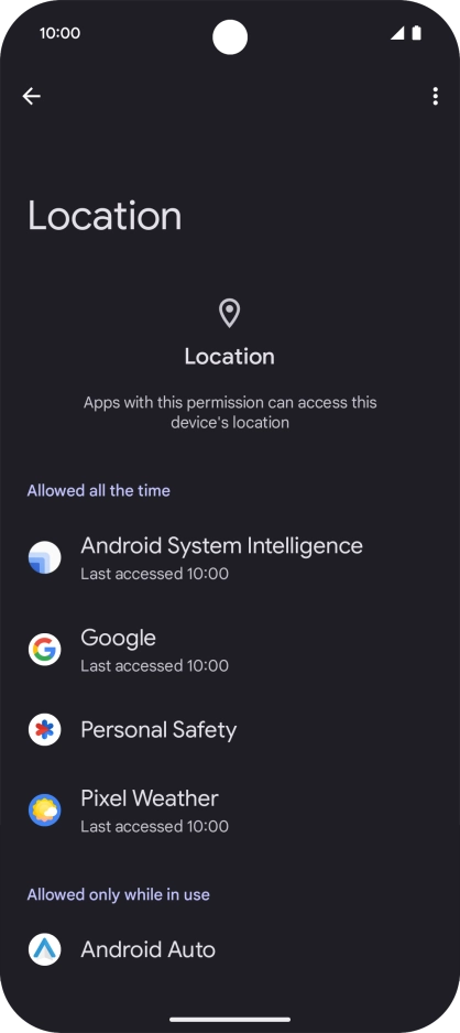 Press the required app. Press the required app.