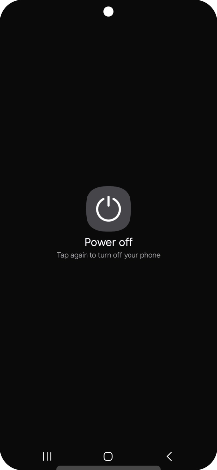 Press Power off. Press Power off.