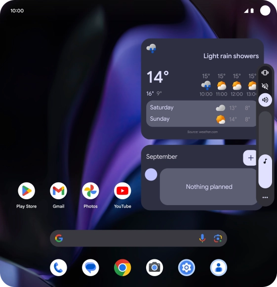 Press the silent mode icon to turn on the function. Press the silent mode icon to turn on the function.