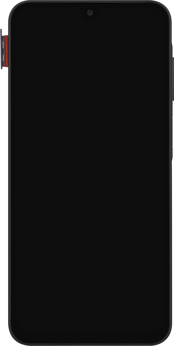 Remove the card holder from your phone. Remove the card holder from your phone.